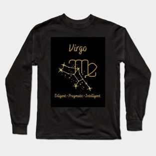 Astrology Collection - Virgo (Symbol & Constellation) Long Sleeve T-Shirt